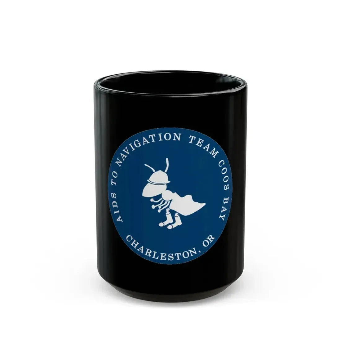 ANT Coos Bay Charleston OR (U.S. Coast Guard) Black Coffee Mug 15oz - Go Mug Yourself