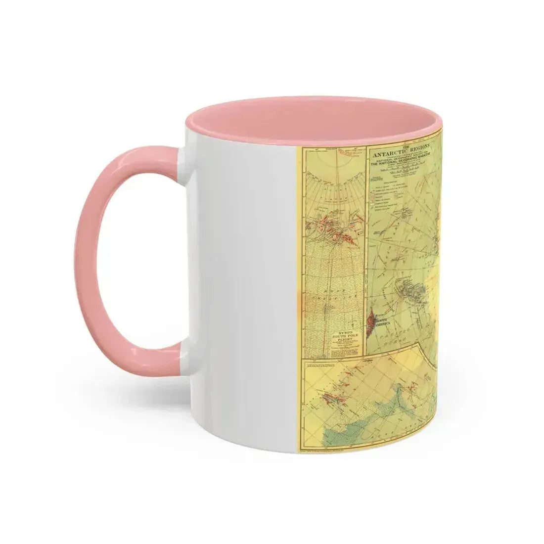 Antarctic Regions (1932) (Map) Accent Coffee Mug - Go Mug Yourself