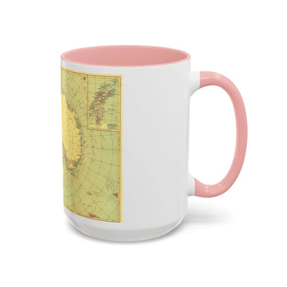 Antarctic Regions (1932) (Map) Accent Coffee Mug-Go Mug Yourself