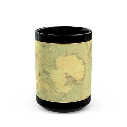 Antarctic Regions (1932) (Map) Black Coffee Mug 15oz - Go Mug Yourself