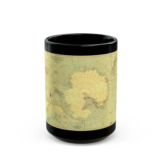 Antarctic Regions (1932) (Map) Black Coffee Mug 15oz - Go Mug Yourself