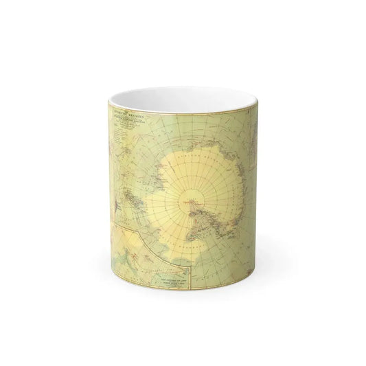 Antarctic Regions (1932) (Map) Color Changing Mug 11oz Default Title 11oz - Go Mug Yourself