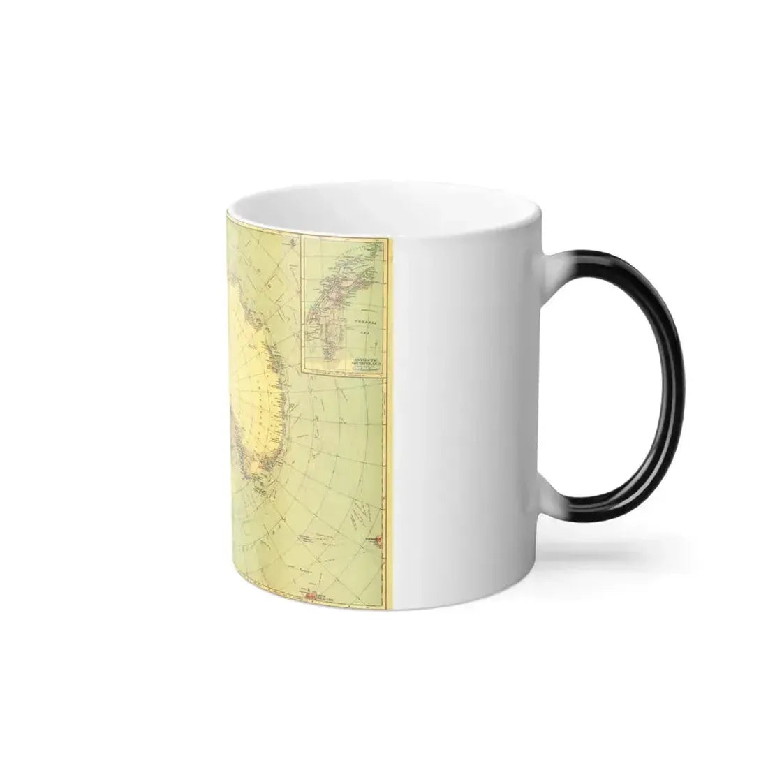Antarctic Regions (1932) (Map) Color Changing Mug 11oz - Go Mug Yourself