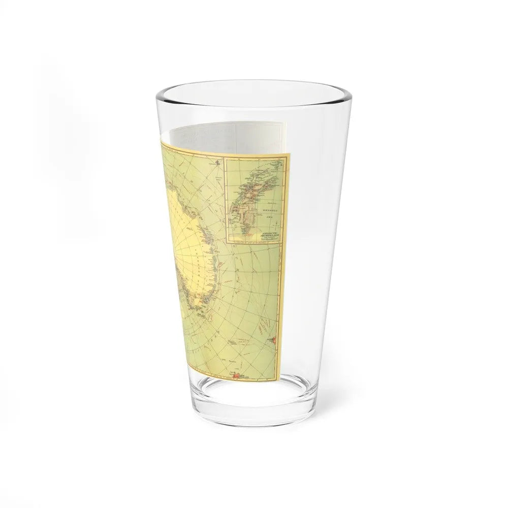 Antarctic Regions (1932) (Map) Pint Glass 16oz-Go Mug Yourself