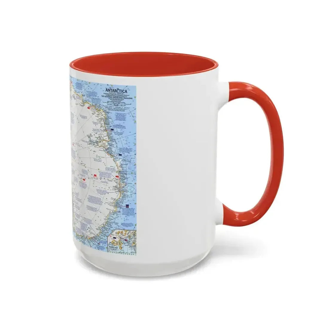 Antarctica (1963) (Map) Accent Coffee Mug - Go Mug Yourself