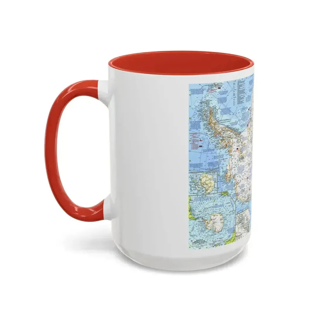 Antarctica (1963) (Map) Accent Coffee Mug - Go Mug Yourself