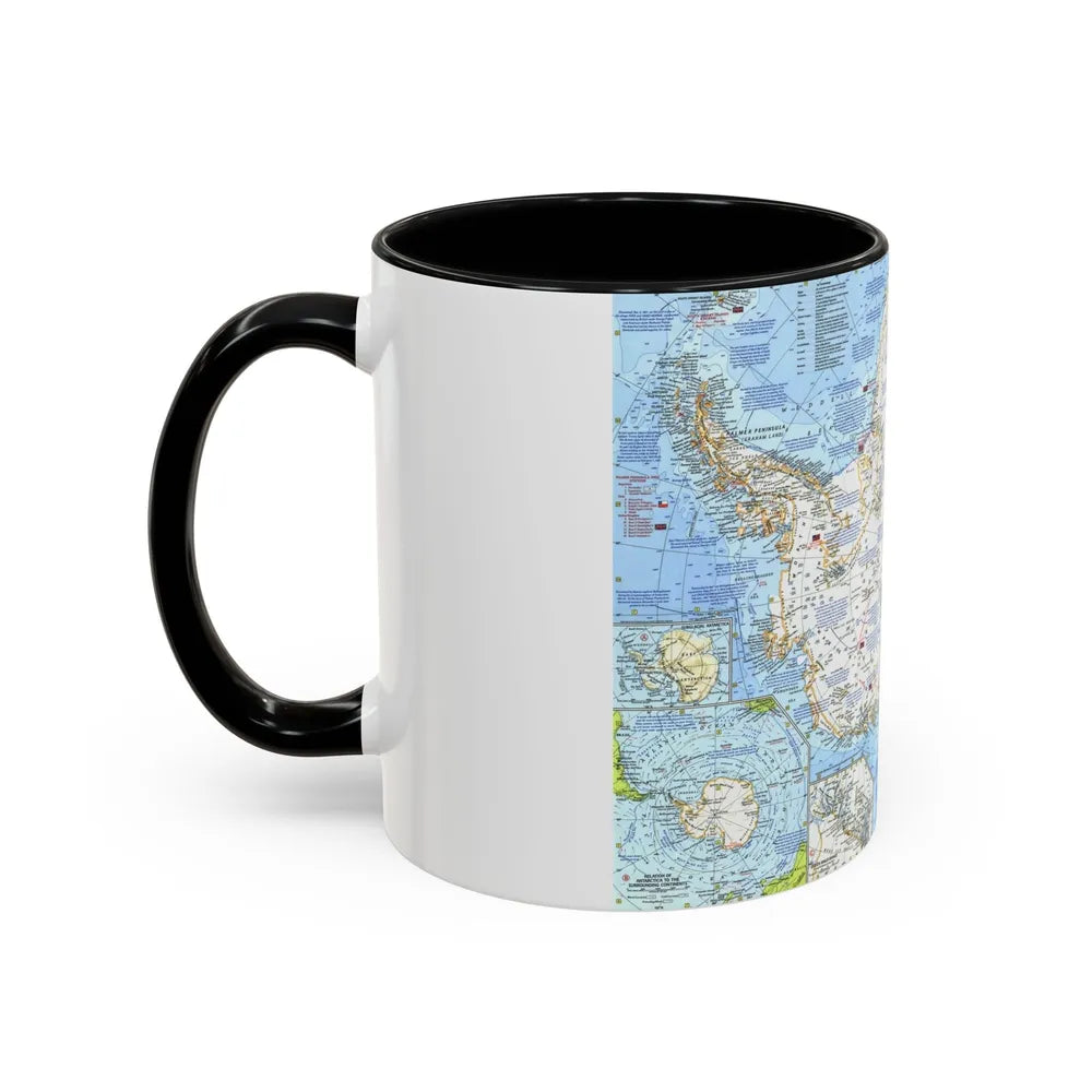 Antarctica (1963) (Map) Accent Coffee Mug-Go Mug Yourself