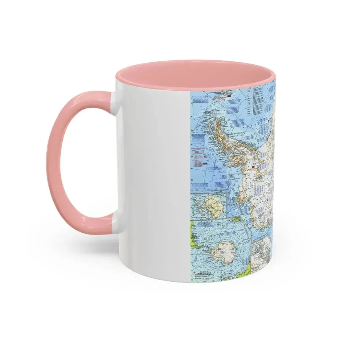 Antarctica (1963) (Map) Accent Coffee Mug - Go Mug Yourself