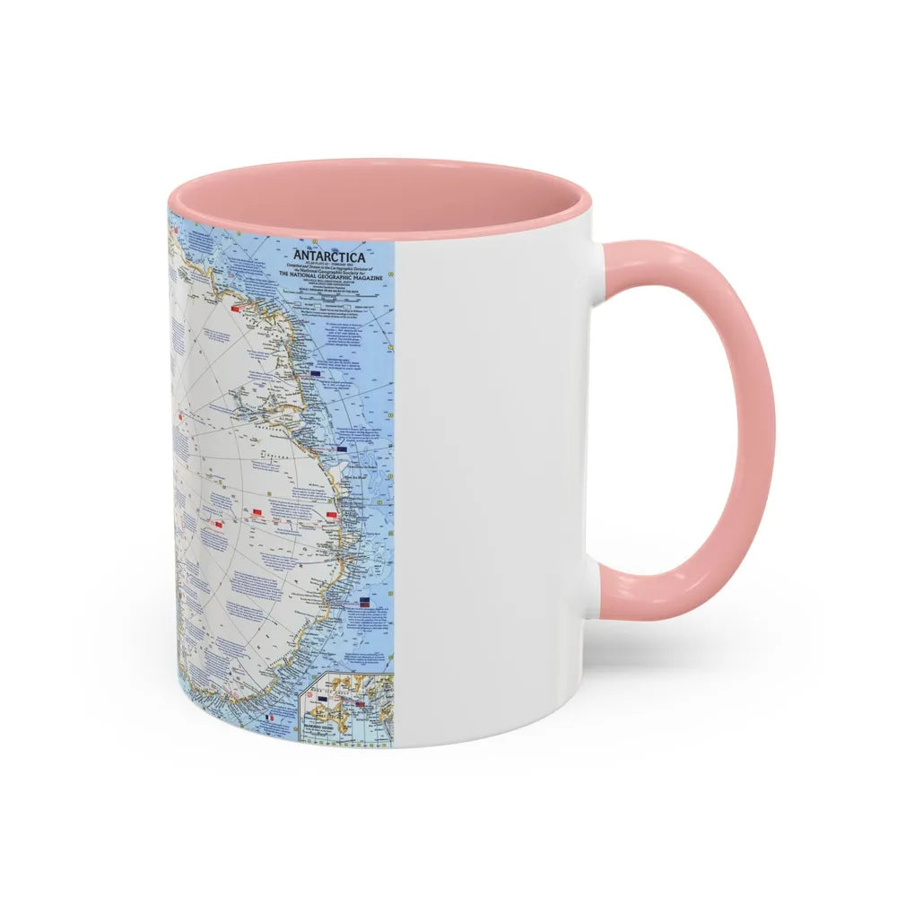 Antarctica (1963) (Map) Accent Coffee Mug-Go Mug Yourself