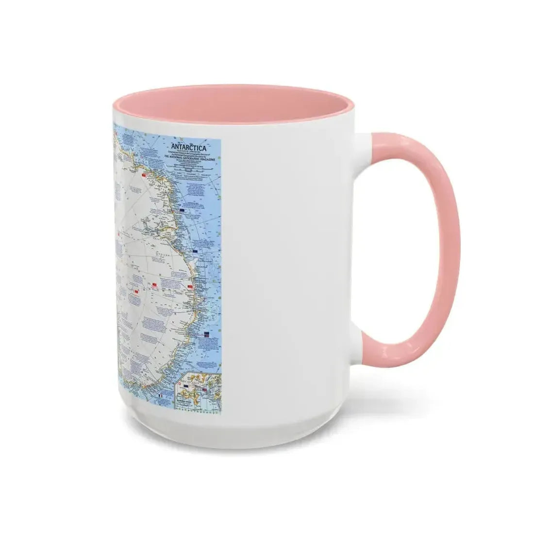 Antarctica (1963) (Map) Accent Coffee Mug - Go Mug Yourself