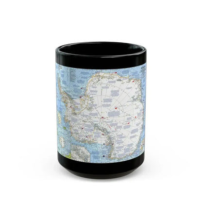 Antarctica (1963) (Map) Black Coffee Mug 15oz - Go Mug Yourself