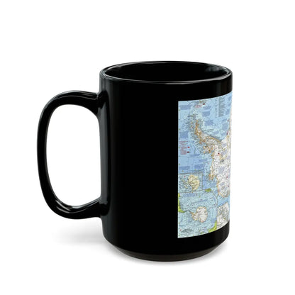 Antarctica (1963) (Map) Black Coffee Mug-Go Mug Yourself