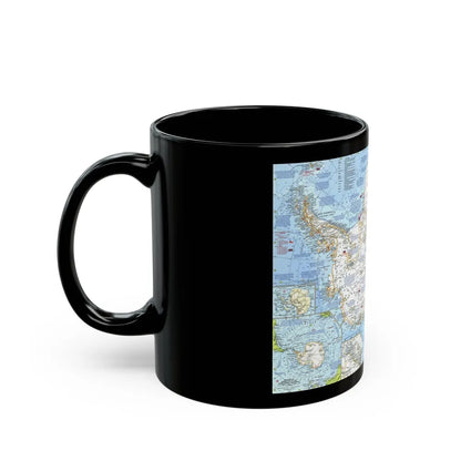 Antarctica (1963) (Map) Black Coffee Mug-Go Mug Yourself