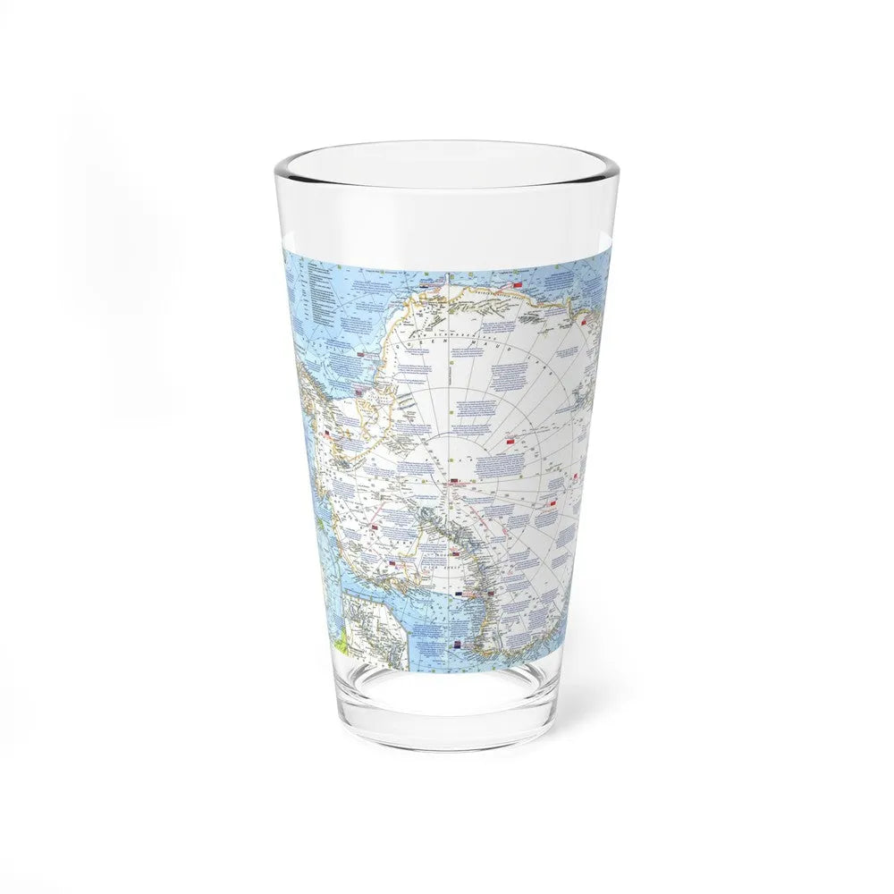 Antarctica (1963) (Map) Pint Glass 16oz-16oz-Go Mug Yourself