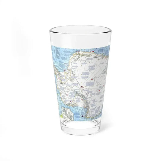 Antarctica (1963) (Map) Pint Glass 16oz 16oz - Go Mug Yourself