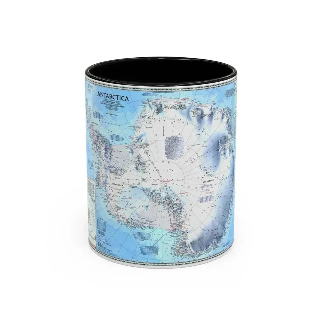 Antarctica (1987) (Map) Accent Coffee Mug 11oz Black - Go Mug Yourself