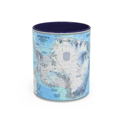 Antarctica (1987) (Map) Accent Coffee Mug 11oz Navy - Go Mug Yourself