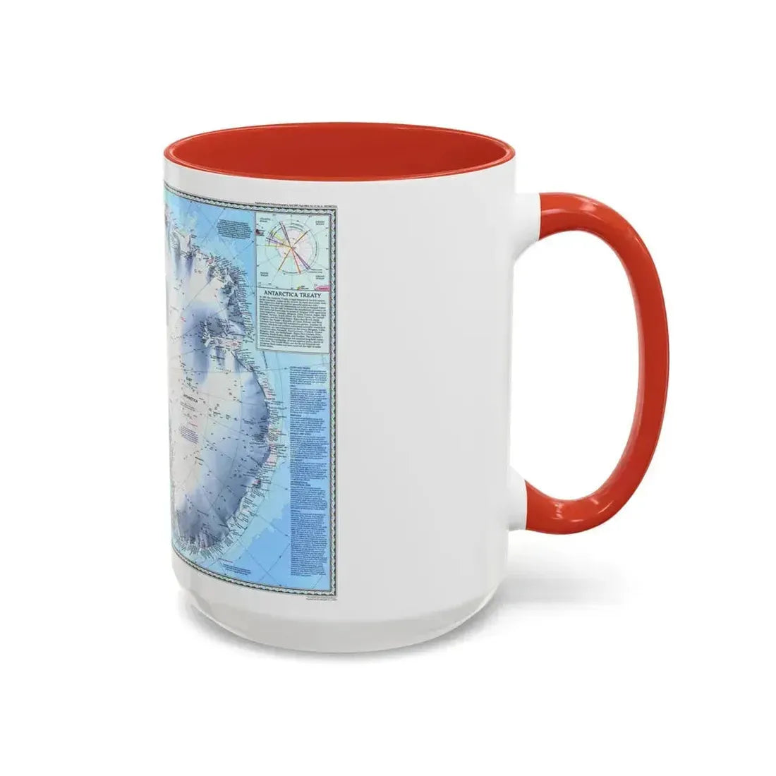Antarctica (1987) (Map) Accent Coffee Mug - Go Mug Yourself