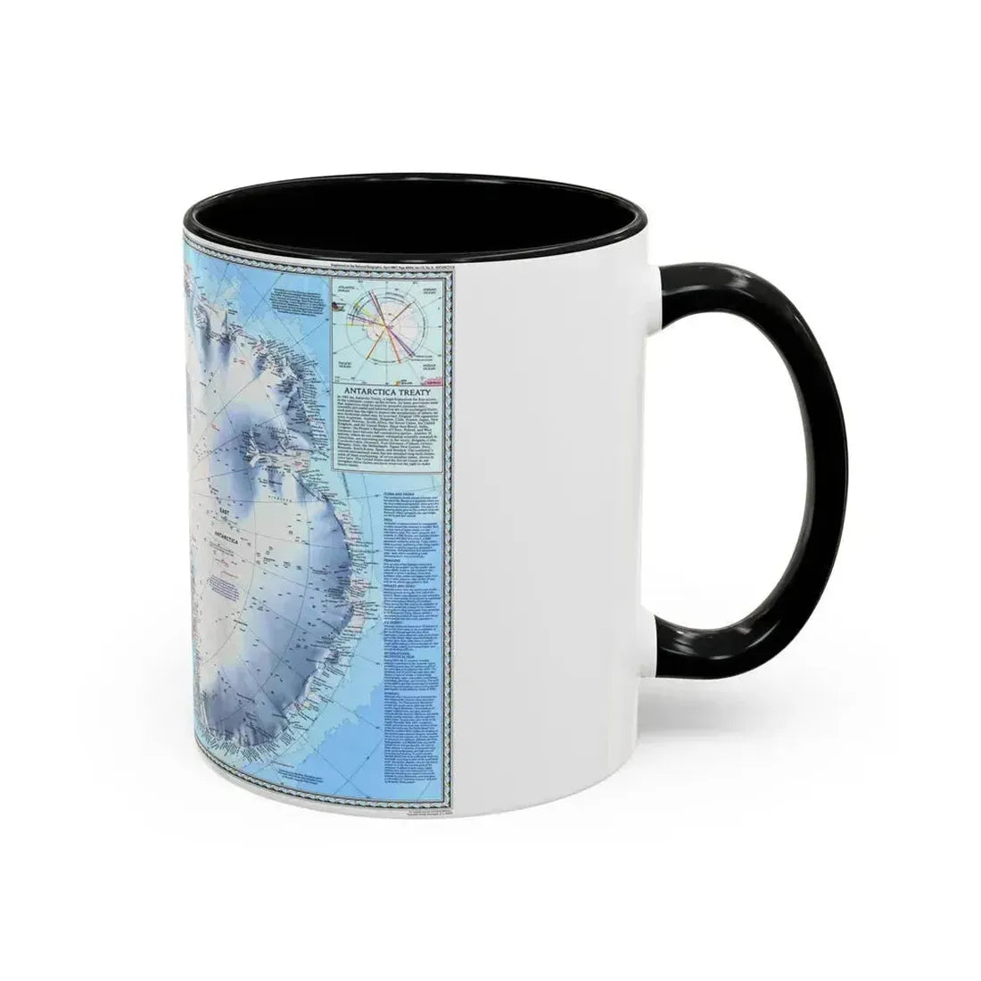 Antarctica (1987) (Map) Accent Coffee Mug - Go Mug Yourself