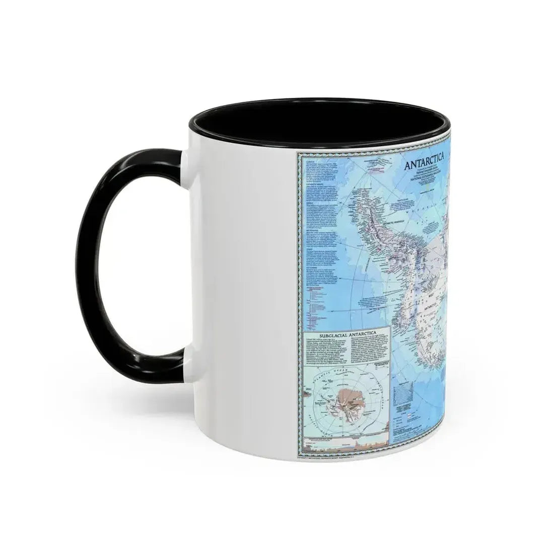 Antarctica (1987) (Map) Accent Coffee Mug - Go Mug Yourself