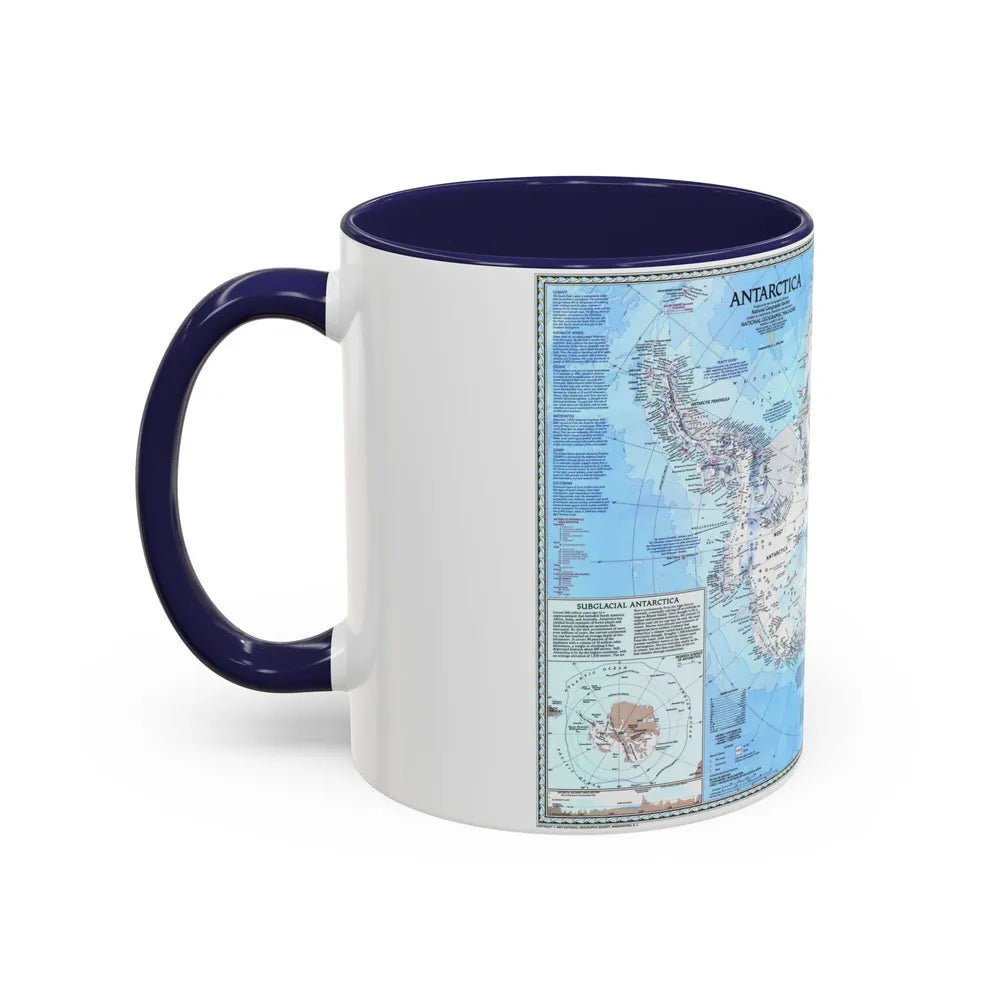 Antarctica (1987) (Map) Accent Coffee Mug-Go Mug Yourself