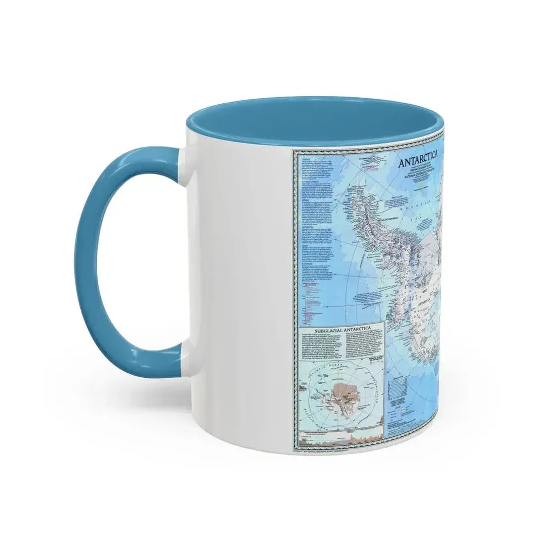 Antarctica (1987) (Map) Accent Coffee Mug - Go Mug Yourself