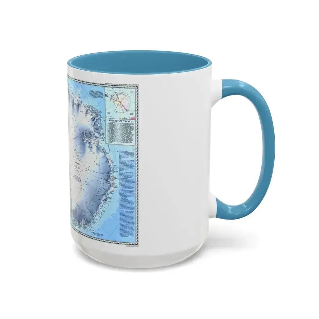 Antarctica (1987) (Map) Accent Coffee Mug - Go Mug Yourself