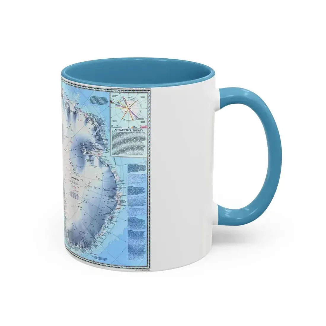 Antarctica (1987) (Map) Accent Coffee Mug - Go Mug Yourself