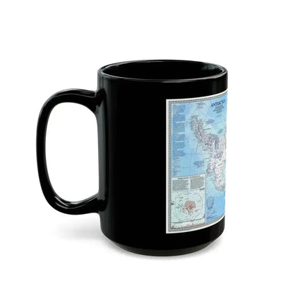 Antarctica (1987) (Map) Black Coffee Mug - Go Mug Yourself