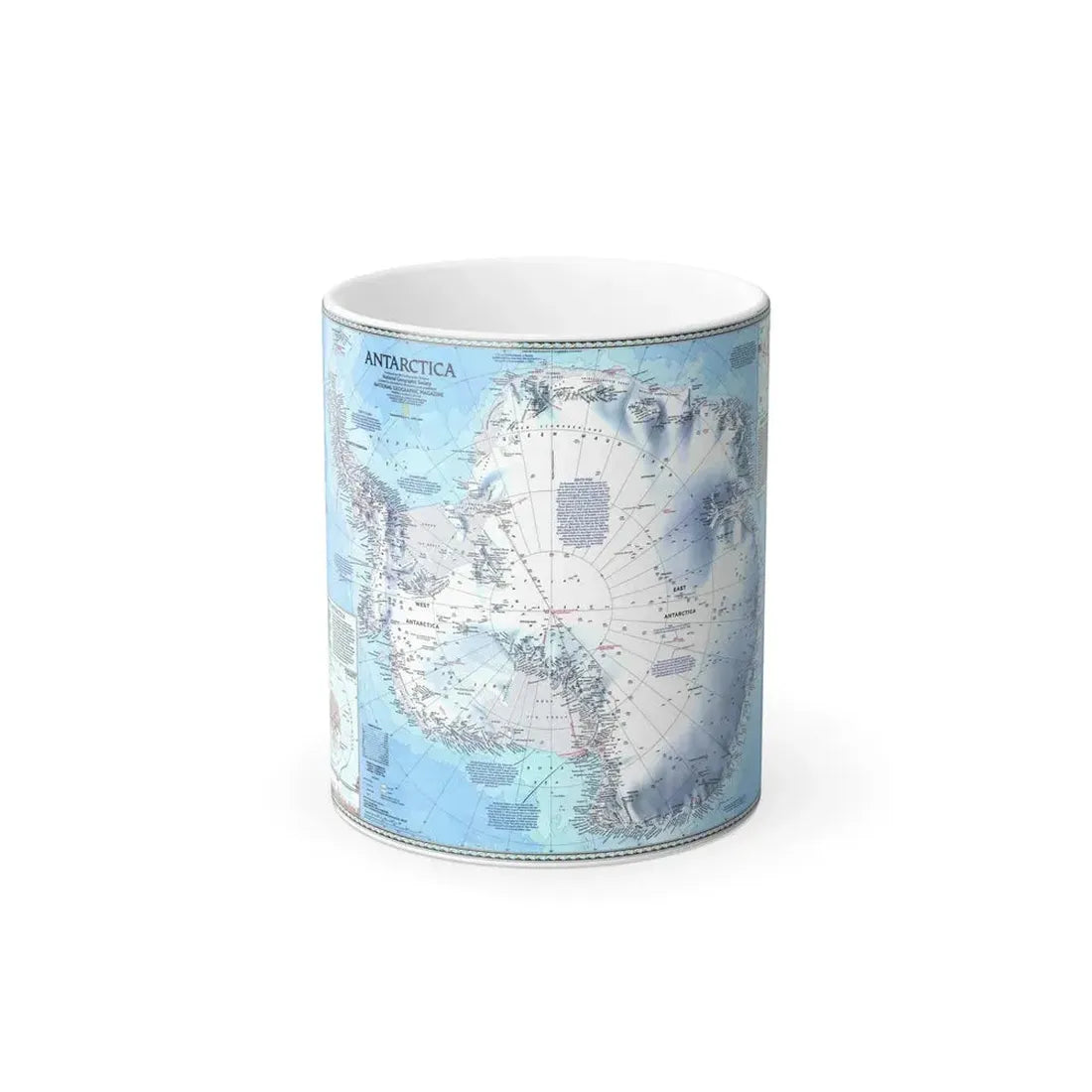 Antarctica (1987) (Map) Color Changing Mug 11oz - Go Mug Yourself
