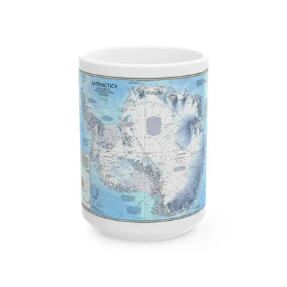 Antarctica (1987) (Map) White Coffee Mug 15oz - Go Mug Yourself