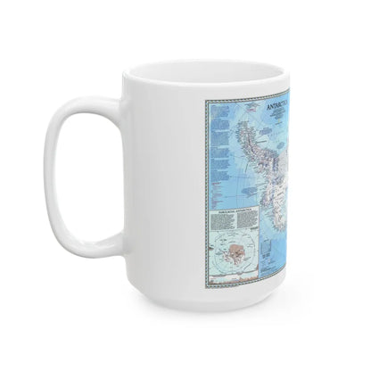 Antarctica (1987) (Map) White Coffee Mug-Go Mug Yourself