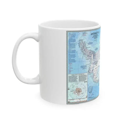 Antarctica (1987) (Map) White Coffee Mug - Go Mug Yourself