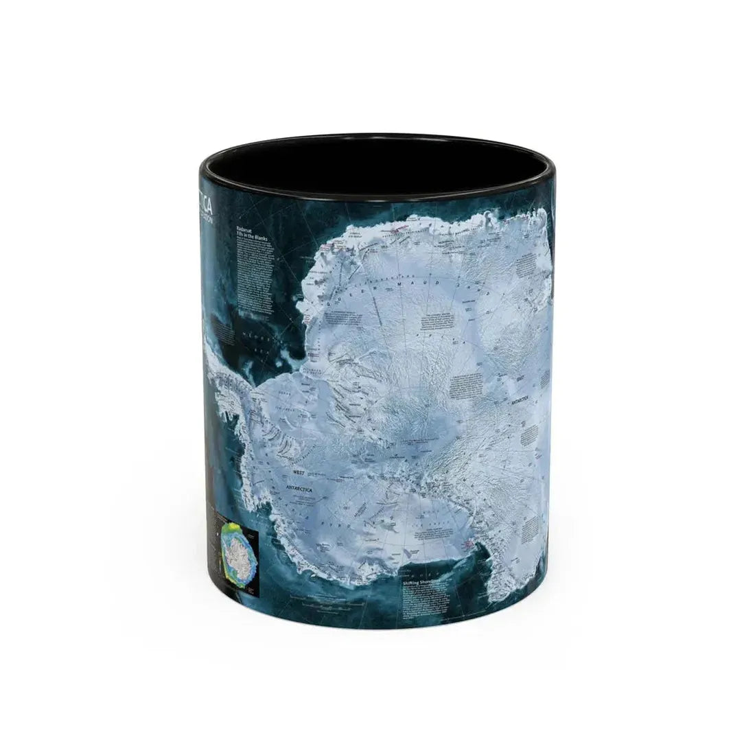 Antarctica (2002) (Map) Accent Coffee Mug 11oz Black - Go Mug Yourself