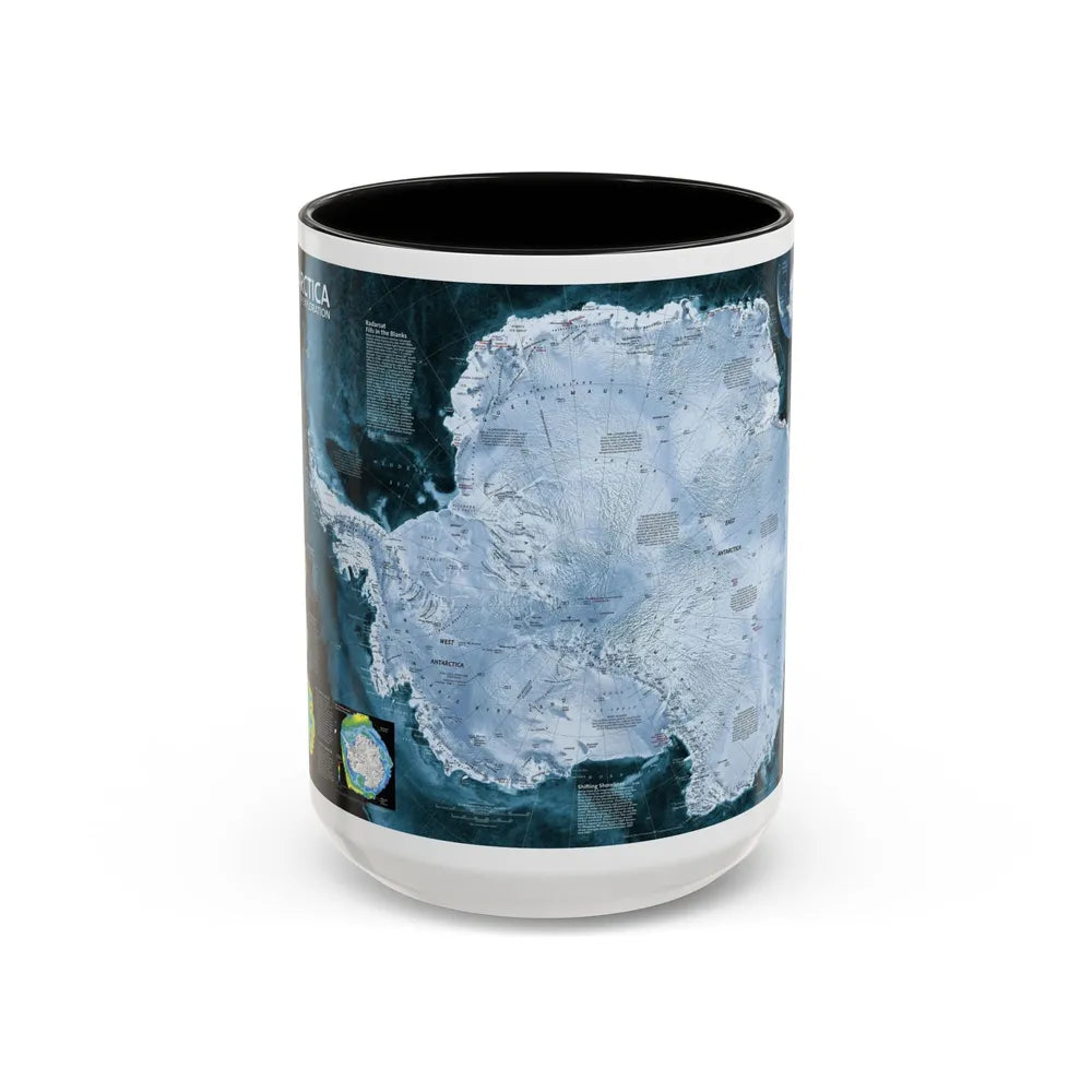 Antarctica (2002) (Map) Accent Coffee Mug-15oz-Black-Go Mug Yourself