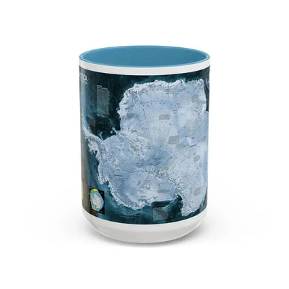 Antarctica (2002) (Map) Accent Coffee Mug 15oz Light Blue - Go Mug Yourself
