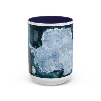 Antarctica (2002) (Map) Accent Coffee Mug 15oz Navy - Go Mug Yourself