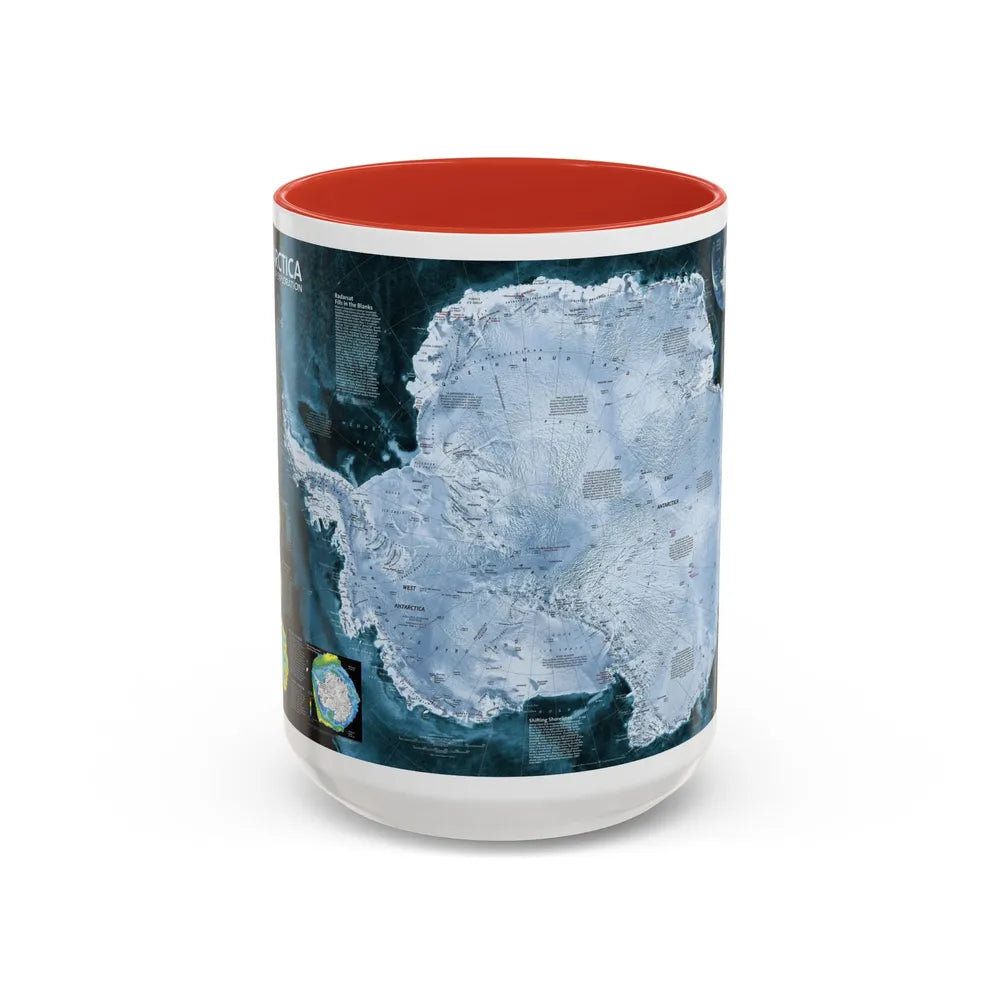 Antarctica (2002) (Map) Accent Coffee Mug-15oz-Red-Go Mug Yourself