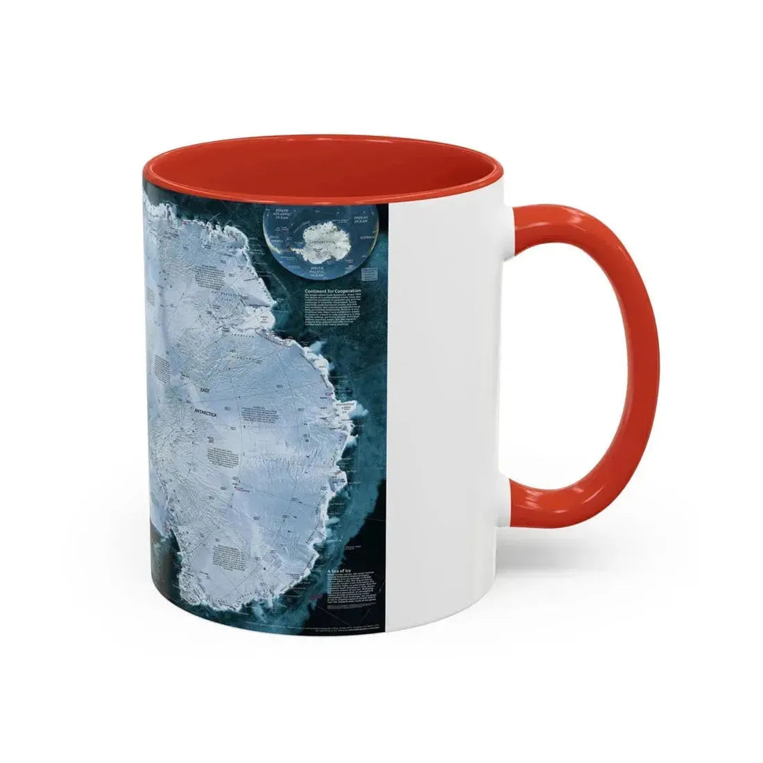 Antarctica (2002) (Map) Accent Coffee Mug - Go Mug Yourself