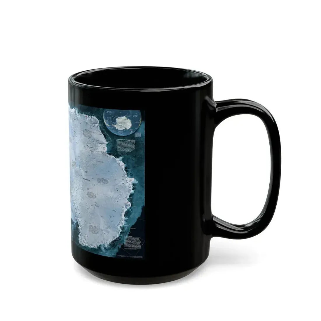 Antarctica (2002) (Map) Black Coffee Mug - Go Mug Yourself