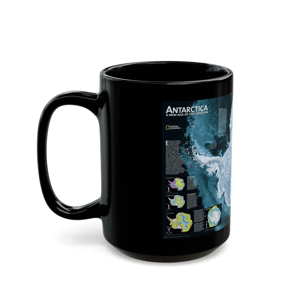 Antarctica (2002) (Map) Black Coffee Mug-Go Mug Yourself