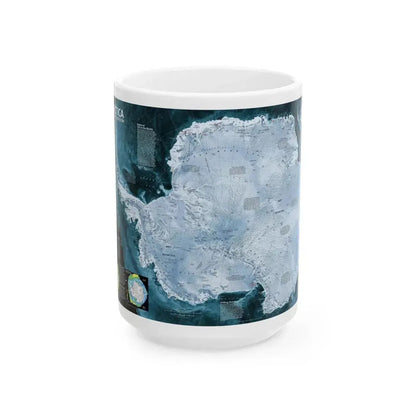 Antarctica (2002) (Map) White Coffee Mug 15oz - Go Mug Yourself