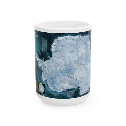 Antarctica (2002) (Map) White Coffee Mug 15oz - Go Mug Yourself
