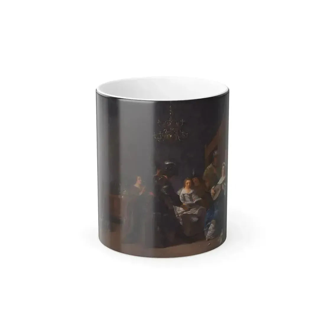 Anthonie Palamedesz (1601-1673) A Musical Party with an Allegory of the Five Senses - Oil on Oak Panel -0 - Color Changing Mug 11oz 11oz - Go Mug Yourself