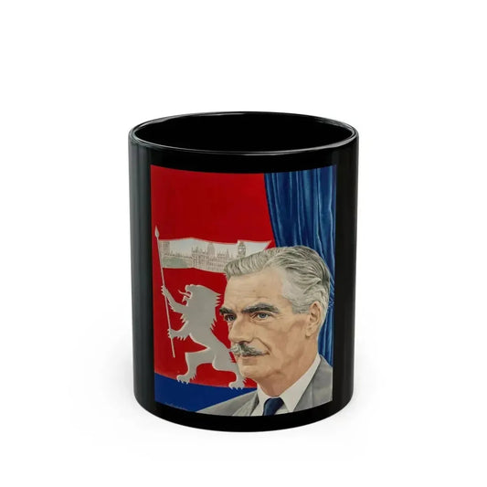 Anthony Eden, unpublished cover for Time magazine - Black Coffee Mug 11oz - Go Mug Yourself