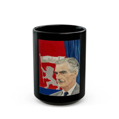 Anthony Eden, unpublished cover for Time magazine - Black Coffee Mug 15oz - Go Mug Yourself