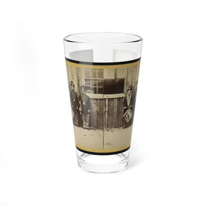 Anthony's Stereoscopic Views. No. 1471, Three Drummer Boys (Now At Ft. Hamilton) Who Have Been In 9 Battles Of The Rebellion (U.S. Civil War) Pint Glass 16oz 16oz - Go Mug Yourself