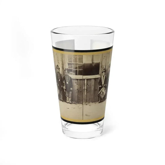 Anthony's Stereoscopic Views. No. 1471, Three Drummer Boys (Now At Ft. Hamilton) Who Have Been In 9 Battles Of The Rebellion (U.S. Civil War) Pint Glass 16oz 16oz - Go Mug Yourself