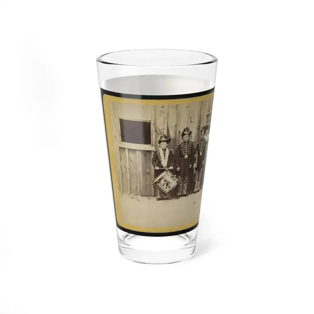 Anthony's Stereoscopic Views. No. 1471, Three Drummer Boys (Now At Ft. Hamilton) Who Have Been In 9 Battles Of The Rebellion (U.S. Civil War) Pint Glass 16oz - Go Mug Yourself