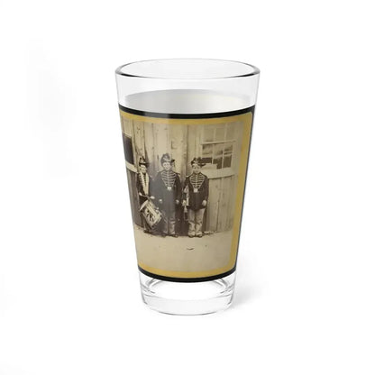 Anthony's Stereoscopic Views. No. 1471, Three Drummer Boys (Now At Ft. Hamilton) Who Have Been In 9 Battles Of The Rebellion (U.S. Civil War) Pint Glass 16oz - Go Mug Yourself